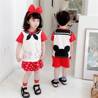 Set bộ Mickey đỏ cho bé trai, bé gái.
