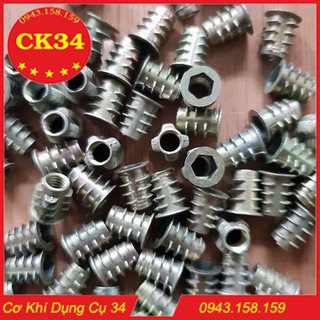 ỐC CẤY CÓ TAI, TÁN CẤY GỖ - ỐC CẤY GỖ CÓ VÀNH. Túi ốc cấy gỗ phi 6 - 100 con