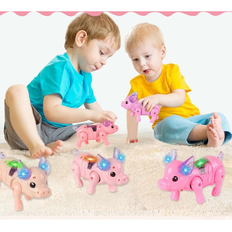 [FREESHIP] ĐỒ CHƠI HEO BIẾT ĐI CÓ NHAC, ĐÈN, DÂY DẮT