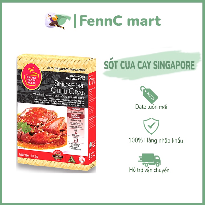 Sốt Cua Cay Singapore xốt Cua cay Prima Taste Singapore 320G FENNC