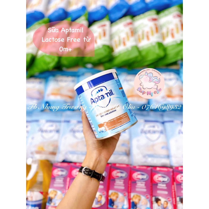 Sữa Aptamil Lactose Free cho bé từ 0-12 tháng tuổi 400G