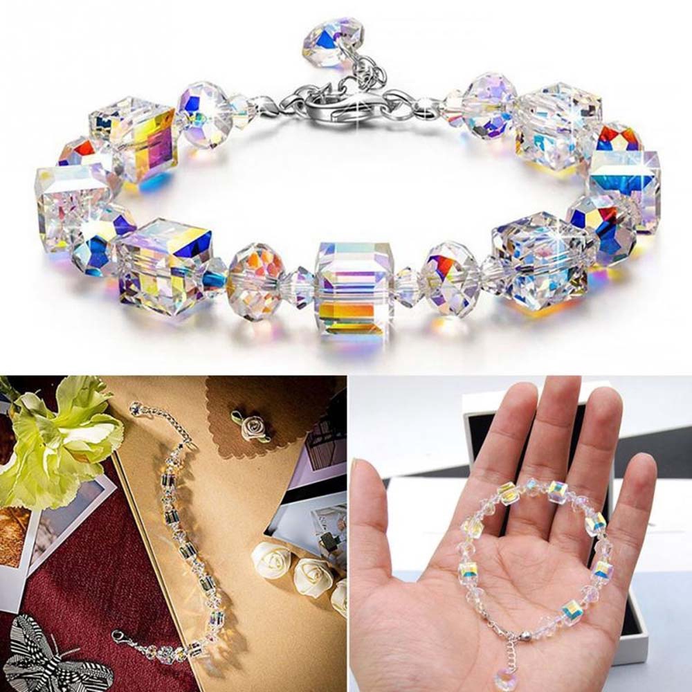 Vòng Đeo Tay Đính Pha Lê Nhân Tạo Sáng Tạo Xinh Xắn