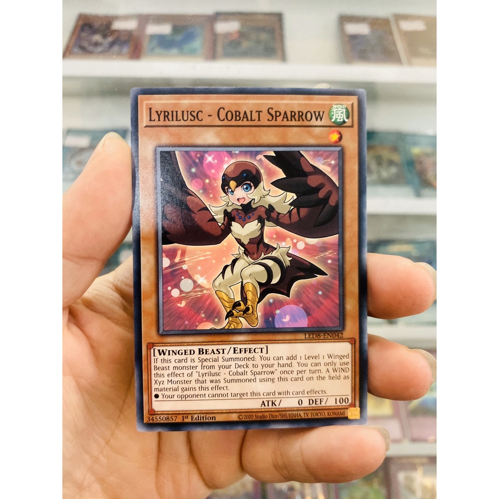 Thẻ Bài YugiOh! Mã LED8-EN042 - Lyrilusc - Cobalt Sparrow - Common - 1st Edition