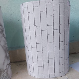 COMBO 5M GIẤY DÁN TƯỜNG kEO SẴN KHỔ 45CM MẪU GẠCH VIÊN TRẮNG.