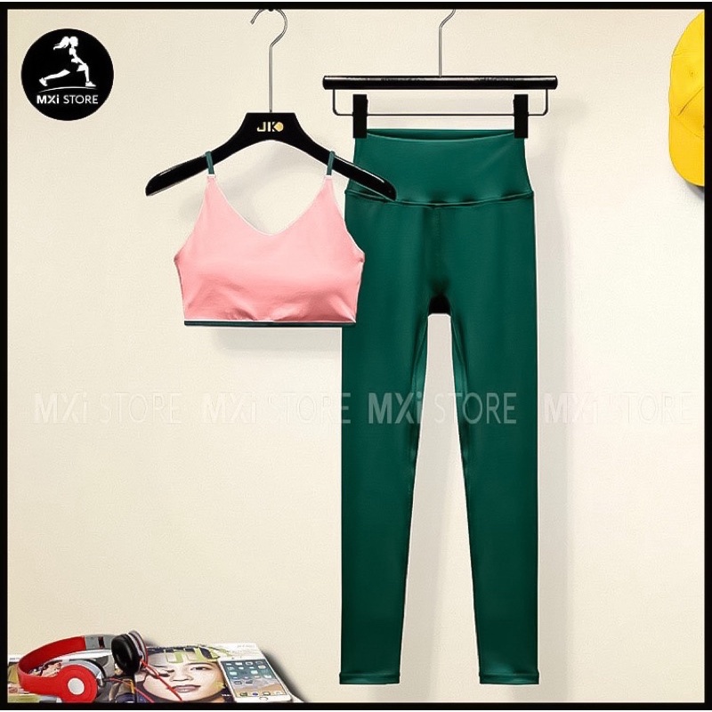 ĐỒ TẬP GYM-YOGA HỒNG XANH