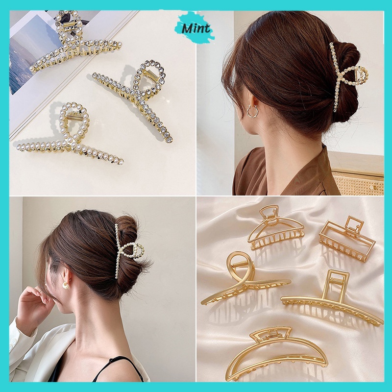 Kẹp Tóc Kim Loại Cỡ Lớn ❤️FREESHIP❤️ Kẹp Tóc Nữ Tự Chọn Phong Cách Hàn Quốc Chất Liệu Chắc Chắn