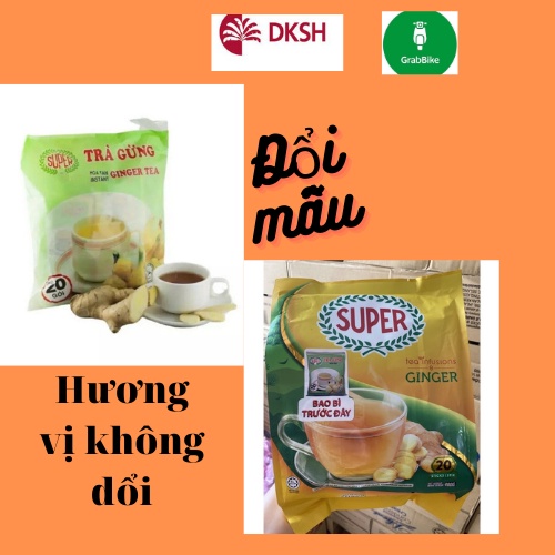 Trà gừng hòa tan super 400g( 20gx 20 gói)