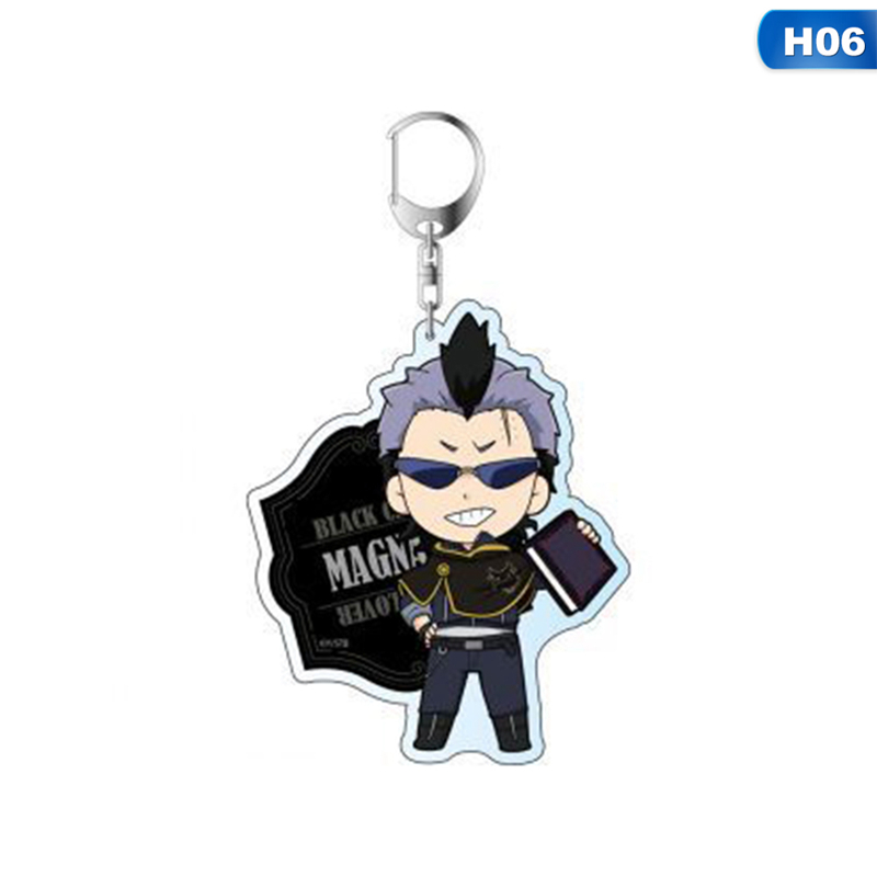 Móc khóa hình nhân vật Anime Asta Yuno Noell Silva Tase Magna