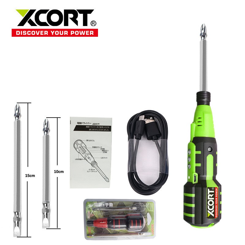 Máy vặn vít Bộ tua vít điện 3.6V XCORT Model XDC05-3.6V