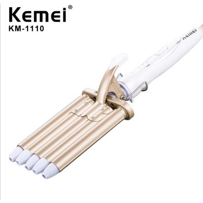 Máy Uốn Tóc Gợn Sóng 5 Trục Điều Chỉnh 2 Mức Nhiệt Độ Kemei Km 1110