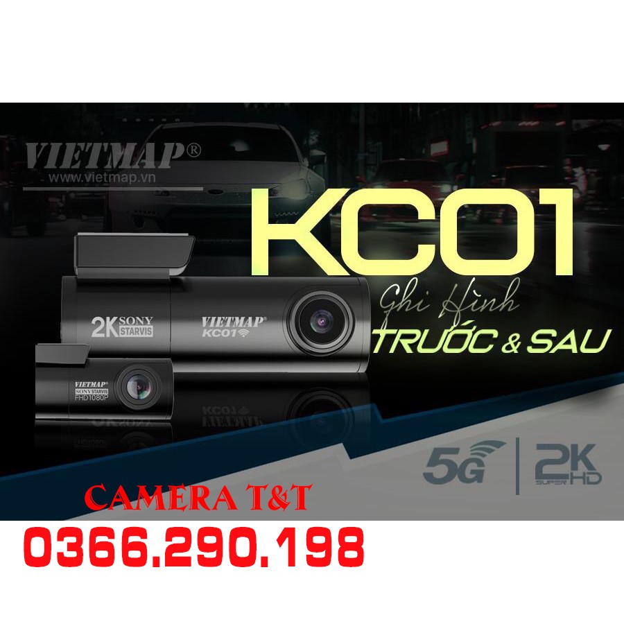 {NHẬP MÃ GIẢM NGAY 300K} CAMERA HÀNH TRÌNH VIETMAP KC01 - GHI HÌNH KÉP TOÀN CẢNH TRƯỚC VÀ SAU - TẶNG KÈM THẺ NHỚ VIETMAP | BigBuy360 - bigbuy360.vn