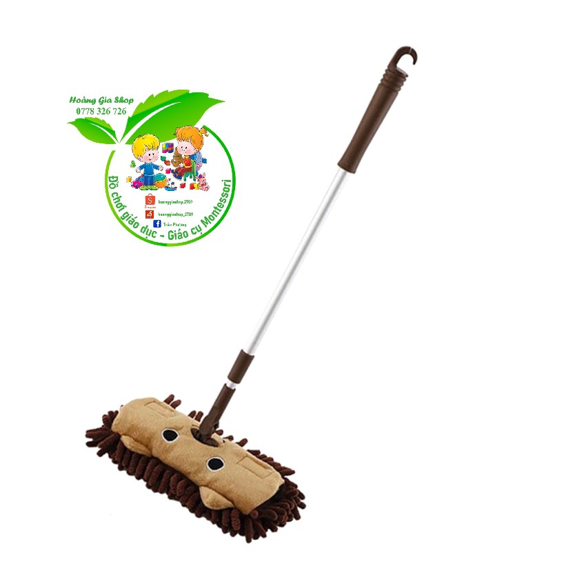 Bộ chổi hót và cây lau nhà cho bé