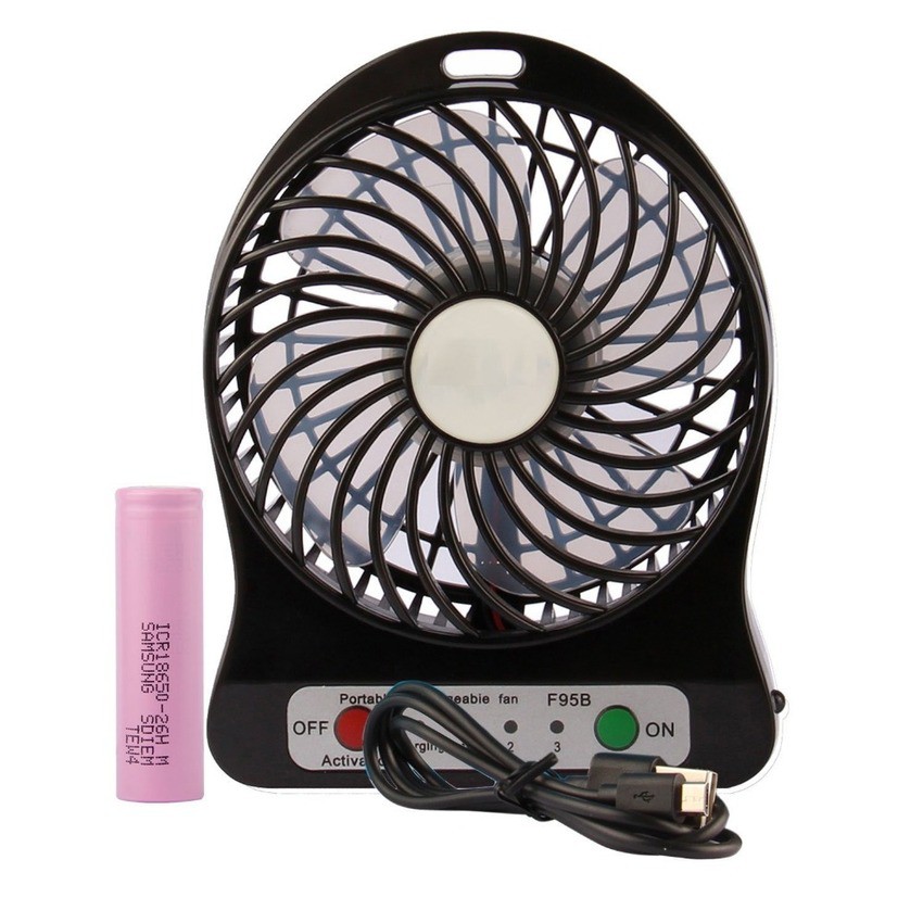 Quạt tích điện USB mini Fan - 3 tốc độ (2)