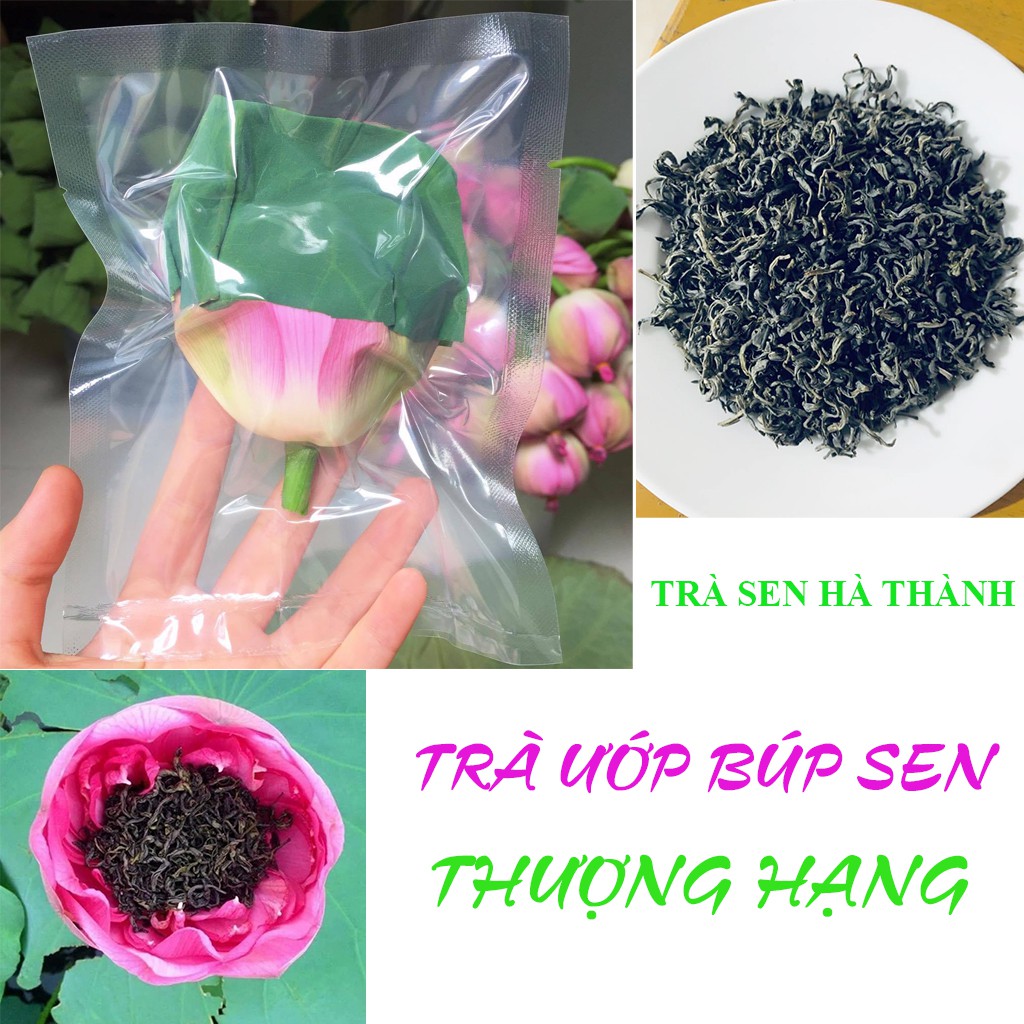 Trà ướp bông sen thượng hạng loại 1 Trà Tân Cương Thái Nguyên free ship nội thành Hà Nội