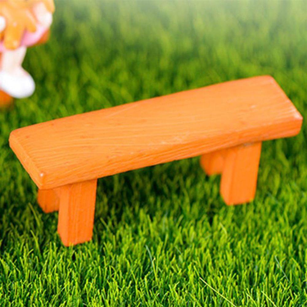 Mô Hình Ghế Dài Bằng Gỗ Resin Dùng Trang Trí Tiểu Cảnh