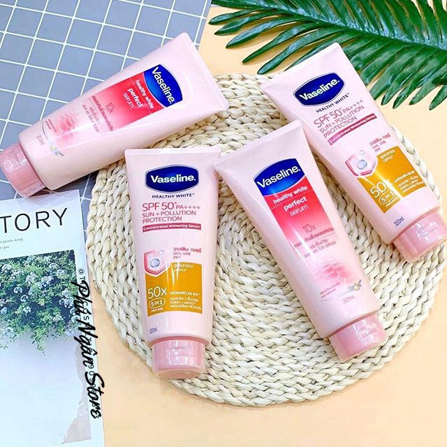 [Hàng siêu thị Thái]Cặp sữa dưỡng thể Vaseline 50x và Vaseline 4x Thái Lan dưỡng trắng da ngày và đêm | BigBuy360 - bigbuy360.vn