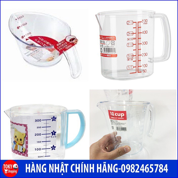 Ca đong chia vạch cao cấp 300ml, 500ml, 1000ml Made in Japan