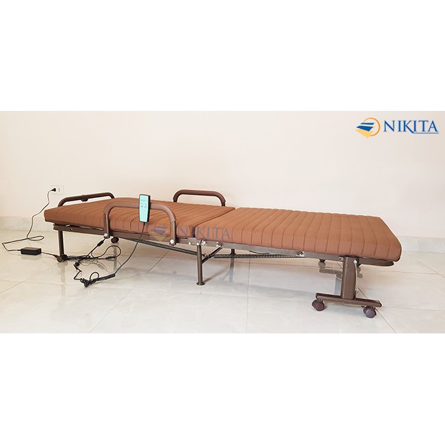Giường gấp đôi điều khiển nâng đầu, nâng chân bằng Remote - Phong cách Hàn Quốc - Bảo hành chính hãng NIKITA
