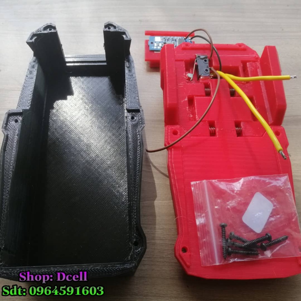 Vỏ Pin Cho Máy HILTI TE6 - A36 Kèm Báo Vôn, Có Thể Dùng Mạch 10S Thay Mạch Zin HILTI 36v