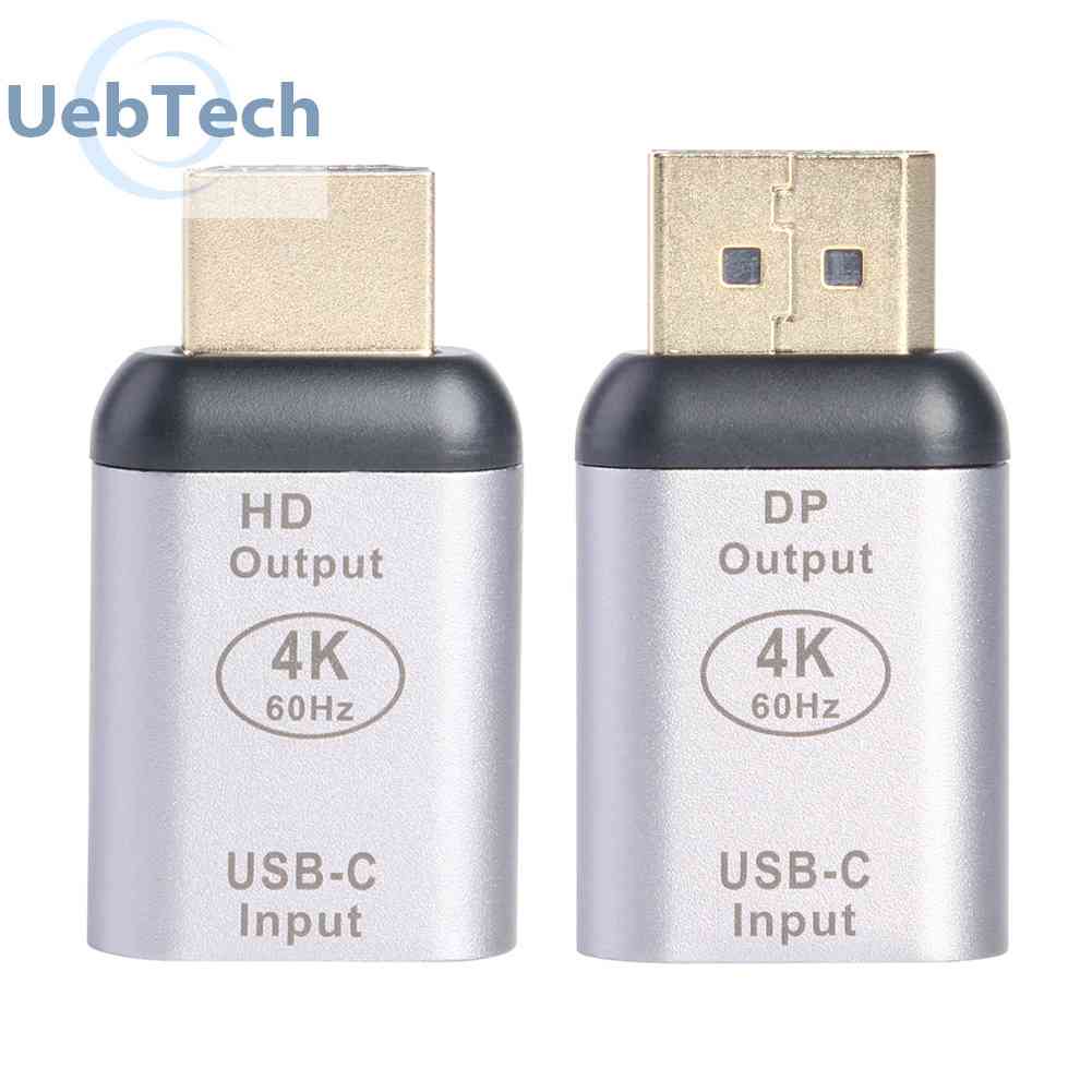 Đầu Chuyển Đổi Cổng USB Type C Sang HDMI DP 4K 60Hz Tiện Dụng
