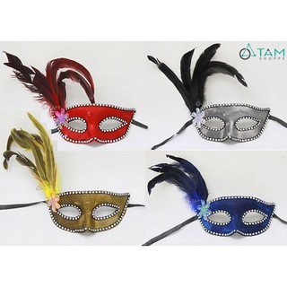 Mặt nạ dạ hội lông chim 1 bên mặt HLW-MN-67