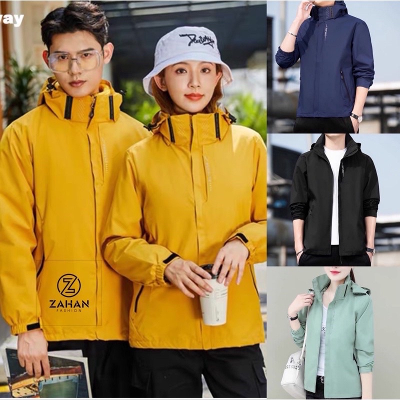 Áo khoác gió nam nữ 2 lớp chống nước, cản gió, chống bụi cao cấp