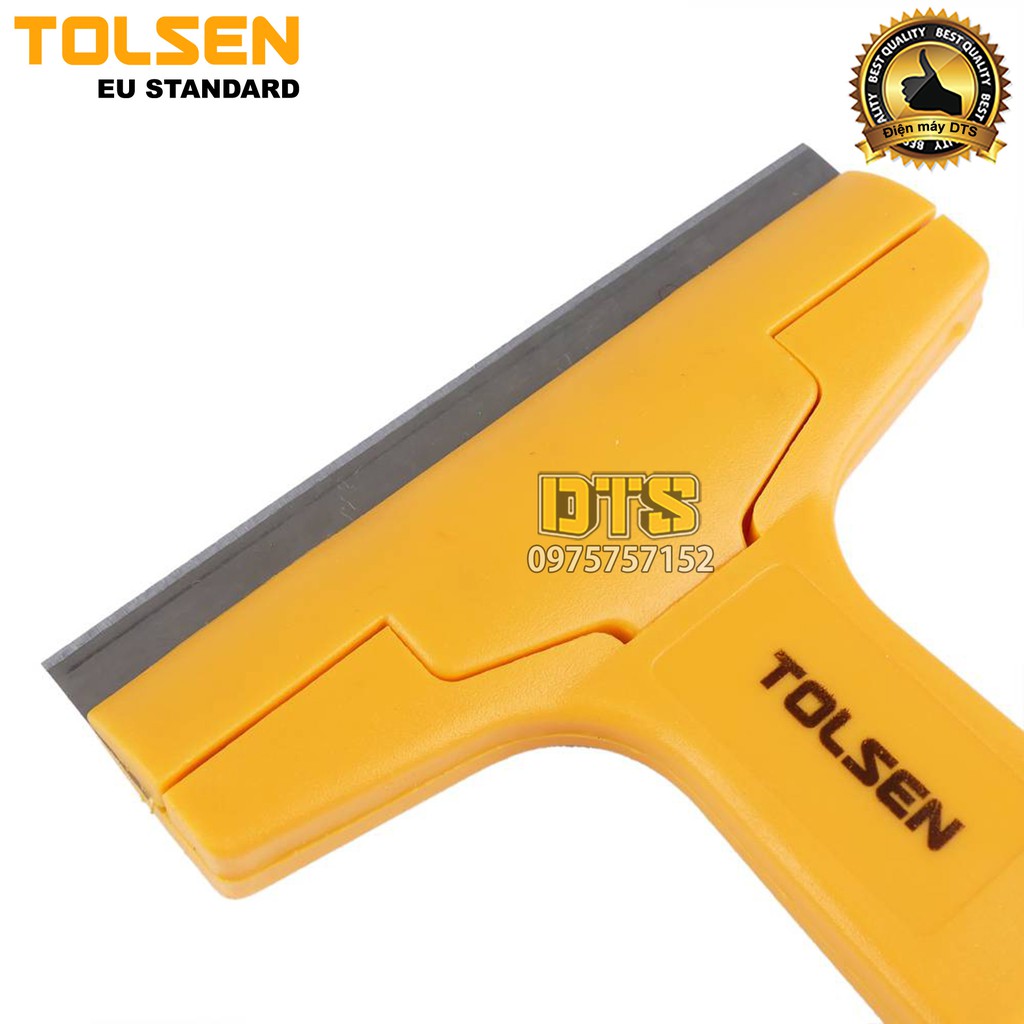 Cây sủi cán ngắn Tolsen 150mm, vệ sinh tường, dụng cụ sủi sơn siêu sắc (Kèm 3 lưỡi dao) - Tiêu chuẩn xuất khẩu châu Âu