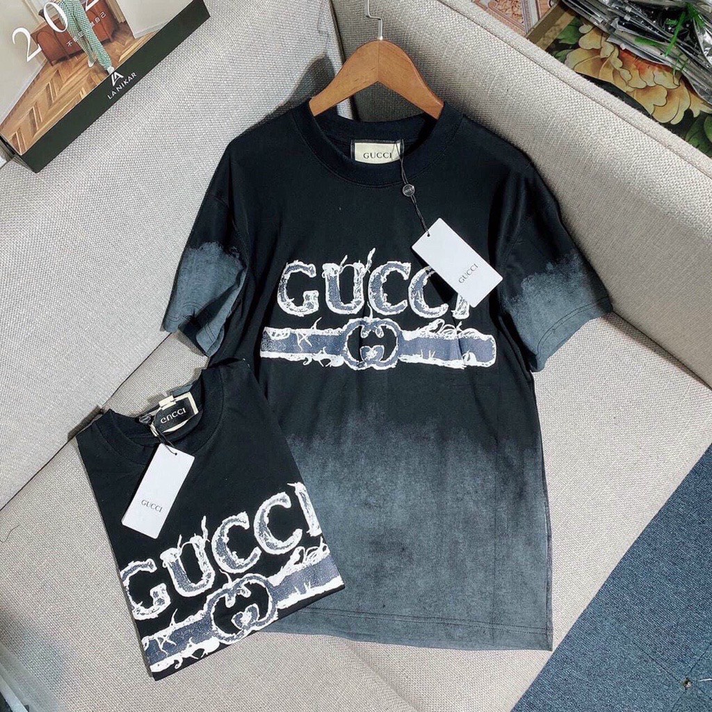 Áo thun Gucci Loang nam nữ, Áo Phông gucci chất cotton co dãn thoáng mát.