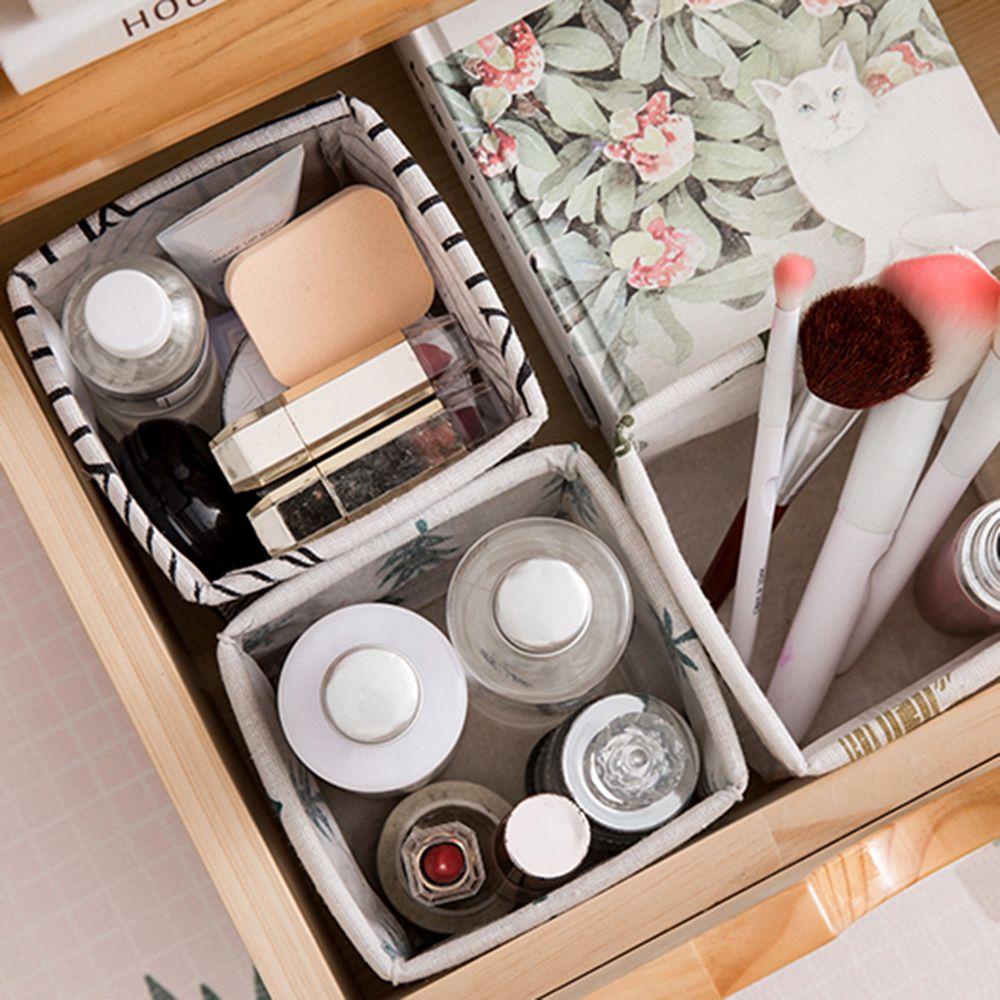 Hộp Đựng Đồ Trang Điểm Chất Liệu Canvas Phong Cách Bắc Âu Mới