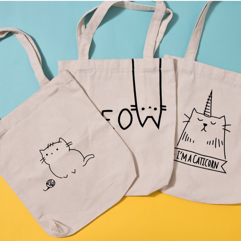 [Mã WAMT2405 giảm 10K đơn 0K] Túi tote vải canvas mềm in hình hoạ tiết | BigBuy360 - bigbuy360.vn