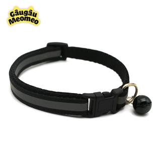 Vòng cổ chó mèo phản quang có chuông (Dài 20 - 35cm; rộng 1cm)