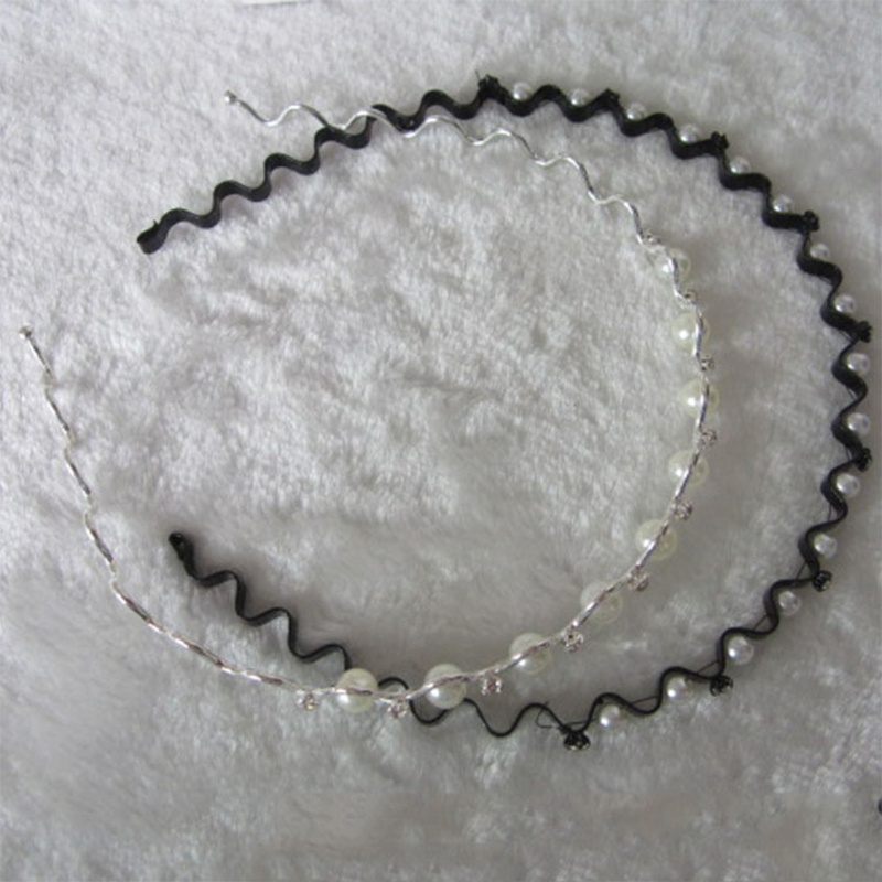 Cài Tóc Gợn Sóng Đính Ngọc Trai Lãng Mạn