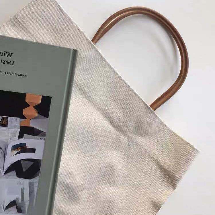 Túi Xách Canvas Màu Sắc Đơn Giản Sức Chứa Lớn Phong Cách Retro Hàn Quốc Cho Nữ