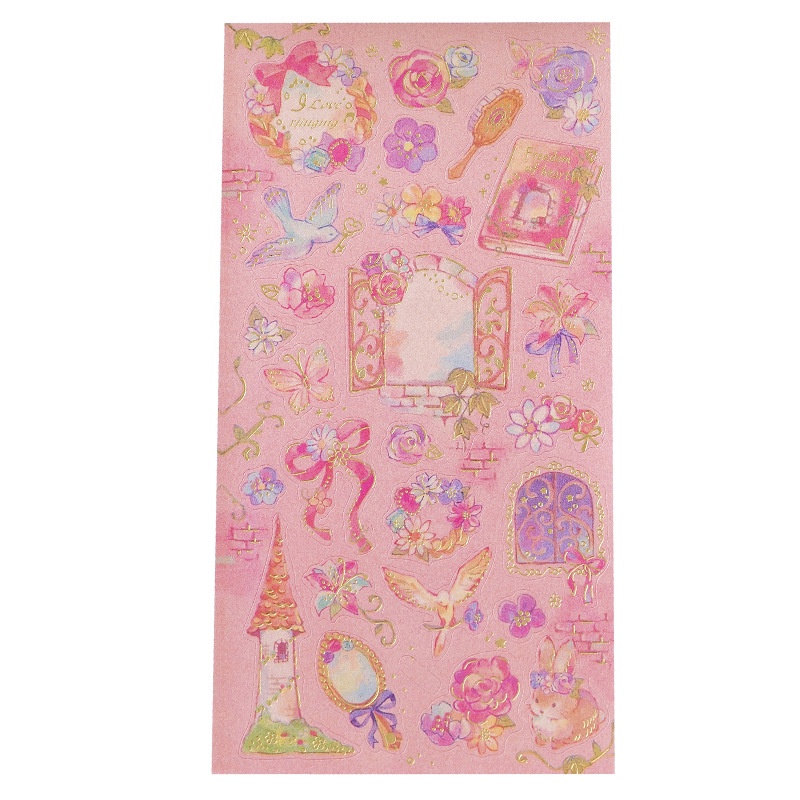 Miếng Dán Trang Trí Sổ Tay / Nhật Ký Họa Tiết Fairy Tale 6 Kiểu Sáng Tạo DIY