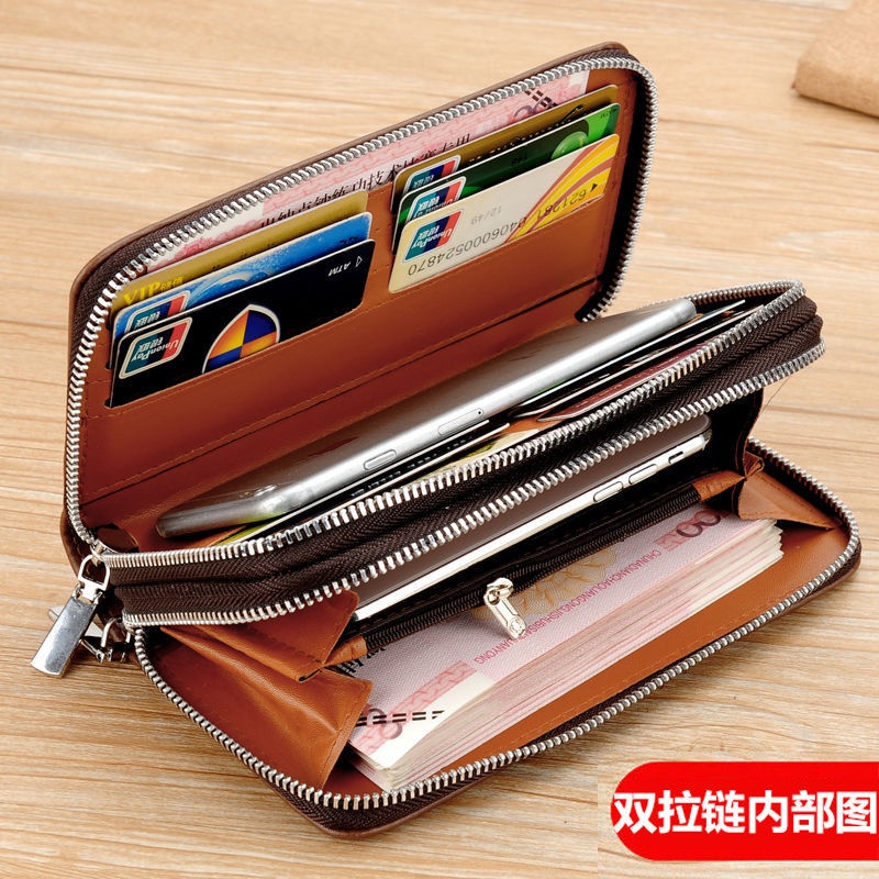 Ví dài cầm tay đựng điện thoại/thẻ có khóa kéo cho nam NSGSB3 | BigBuy360 - bigbuy360.vn