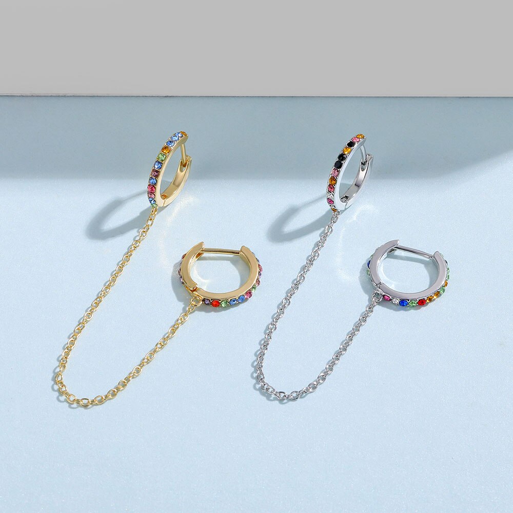 Khuyên Tai Tròn Mạ Vàng Thời Trang Cá Tính