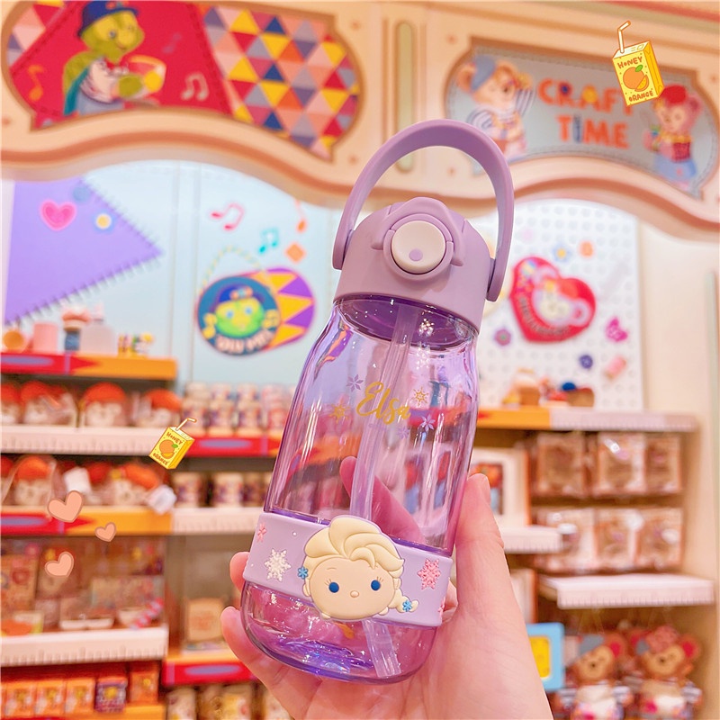 Disney Bình Nước Di Động Họa Tiết Frozen Phong Cách Mùa Hè Kiểu Mới 765