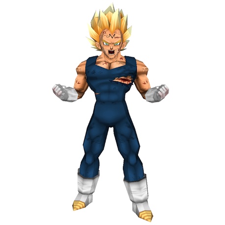 Mô hình giấy majin Vegeta - Cadic Dragonball figures mô hình bảy viên ngọc rồng 1m75