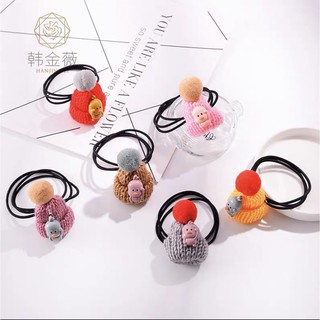 Dây Cột Tóc Mũ Len Siêu Xinh HOT TREND