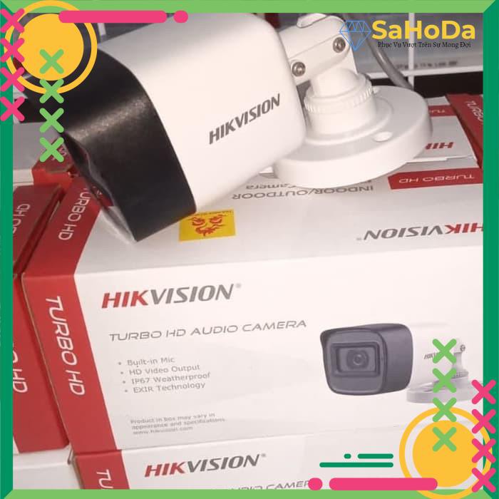 {Có Mic thu âm} Camera Hikvision chính hãng, dạng thân ống, hình ảnh full hd, có tích hợp Mic thu âm