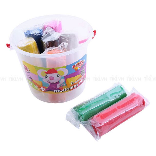 Đất Nặn Học Tập 8 Màu Kiddy Clay BK7008 (700g) 