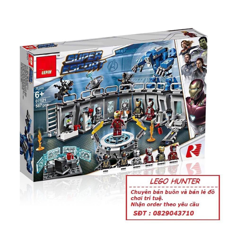 Xếp hình Marvel Avenger End Game Lab tony Stark Phòng thí nghiệm của Ironman