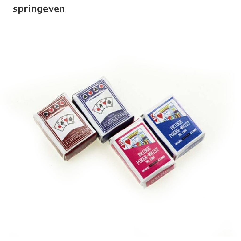 Bộ bài tây tỉ lệ 1:6/ 1:12 dùng trang trí nhà búp bê