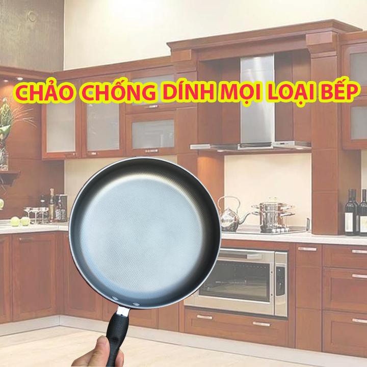 Chảo chống dính cho nhiều loại bếp khác nhau – Đường kính 26cm – Thép Carbon không gỉ