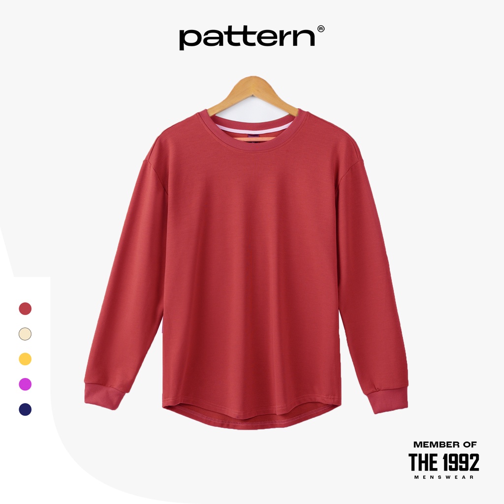 Áo dài tay vạt bầu THE 1992 Sweater basic nam
