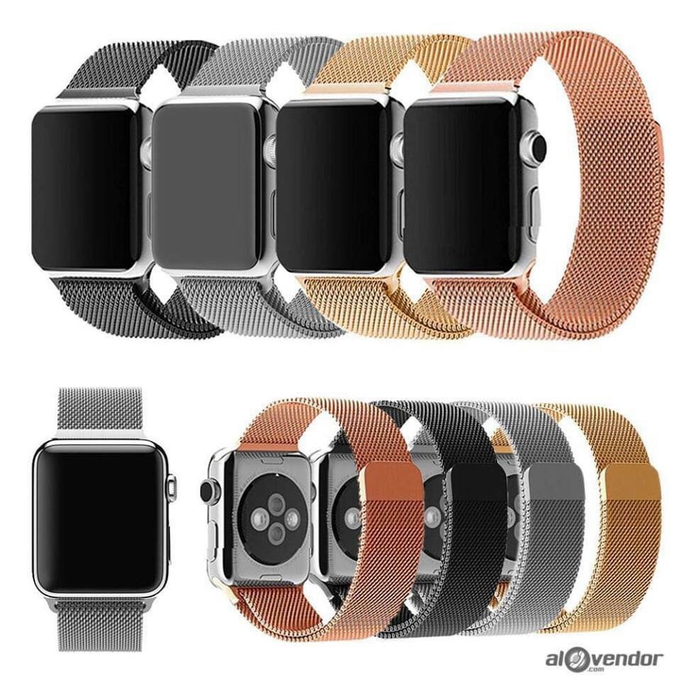 Dây Đeo Đồng Hồ Thông Minh Dây Thép Milan Apple Watch Size 38mm và 42mm