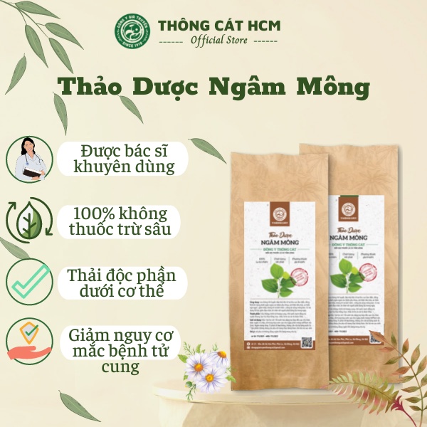 Thảo dược ngâm mông hỗ trợ vấn đề phụ khoa, giảm đau bụng kinh, điều kinh nguyệt, tăng cường sinh lý - Thông Cát HCM
