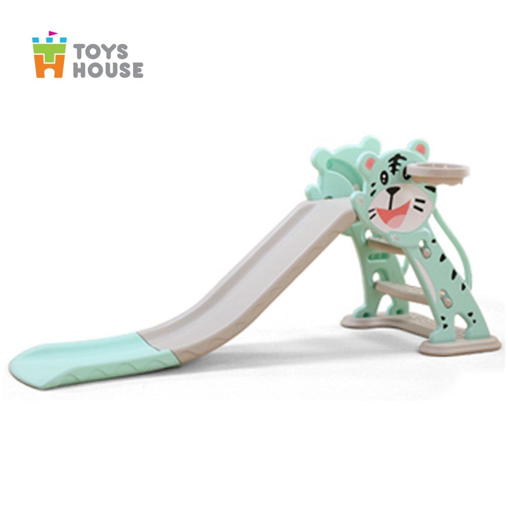 Cầu trượt kèm Khung bóng rổ cho bé Toys House WM19024, hàng chính hãng cao cấp