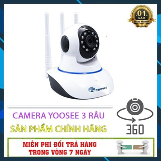 [FreeShip] Camera Giám Sát Yoosee 3 Râu - Kèm Thẻ Nhớ 16GB 32GB 64GB [cam xịn thẻ xịn]