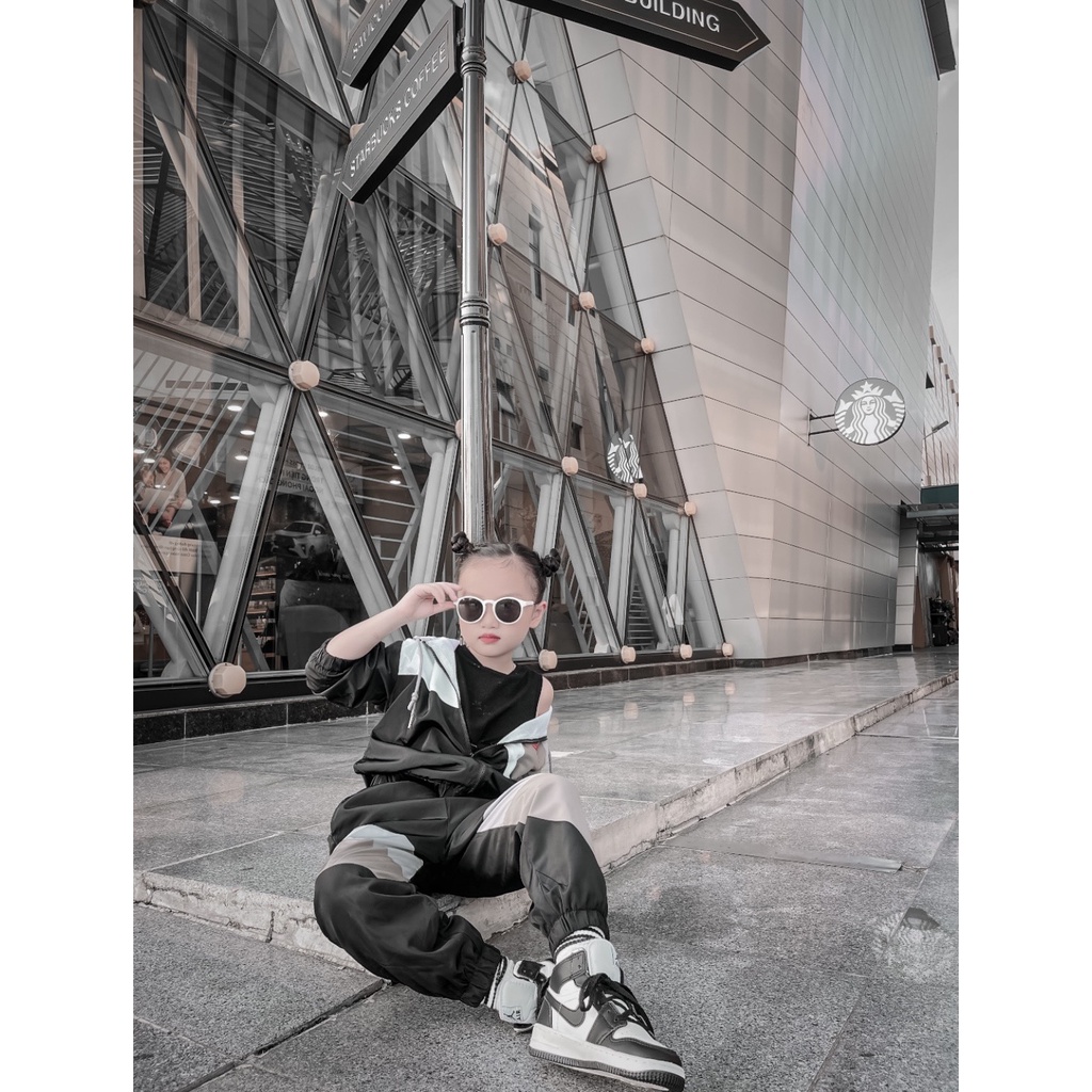 (HÀNG XUẤT XỊN) Gió Kid J0RDAN Hàng nét gió dày đẹp đanh mịn, có mũ, Size 90-150 (10-40kg) Bé gái &amp; Bé trai